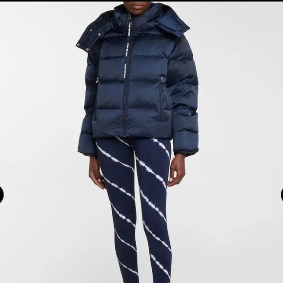 TORY BURCH Cropped Satin Down Jacket